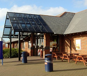 Tibshelf services on the M1 (in 2008)